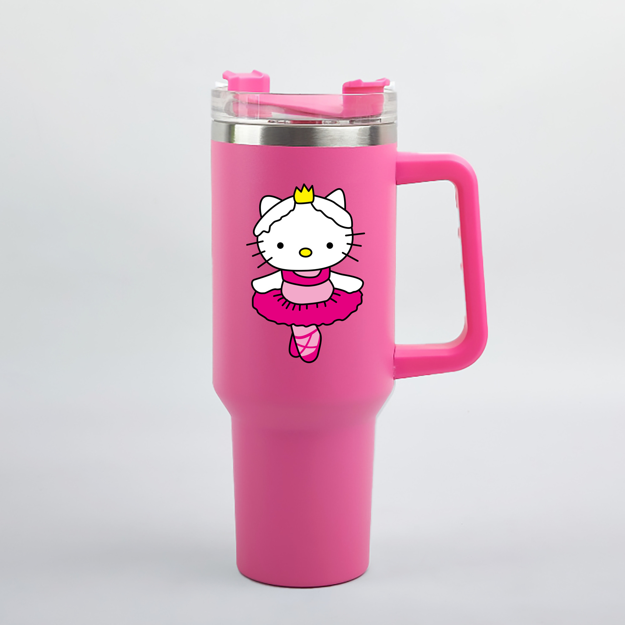 （画像用） Hello Kitty ハローキティ 1200mL車用タンブラー（カラープリント）